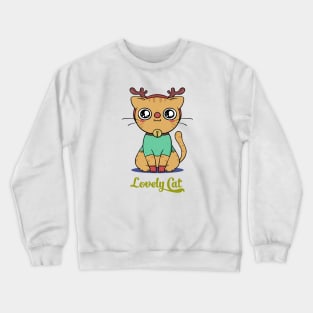 Lovely cat Crewneck Sweatshirt